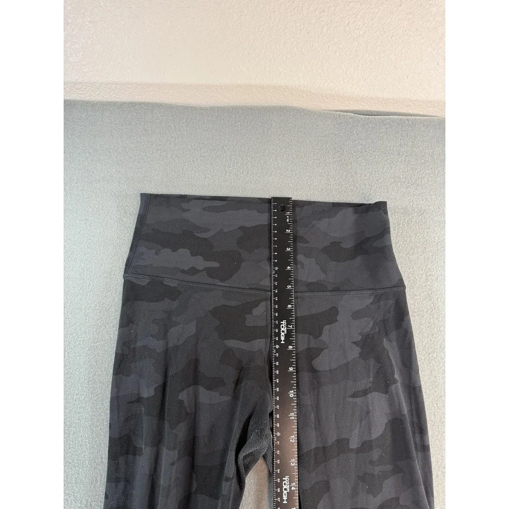 Lululemon Wunder Under High-Rise Leggins 8 Black Camo High‎ Rise Athletic